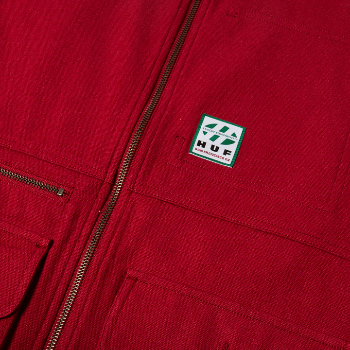 HUF CHILTON CHORE JACKET CAYENNE - immagine 4